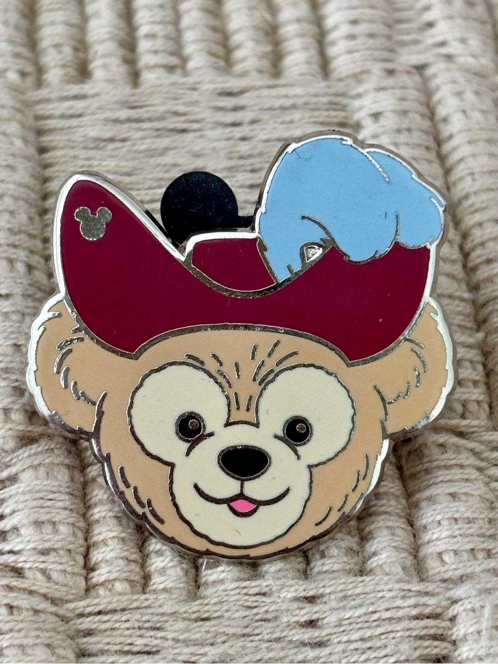 DISNEY 2013 Duffy The Disney Bear Captain Hook Hat Pin